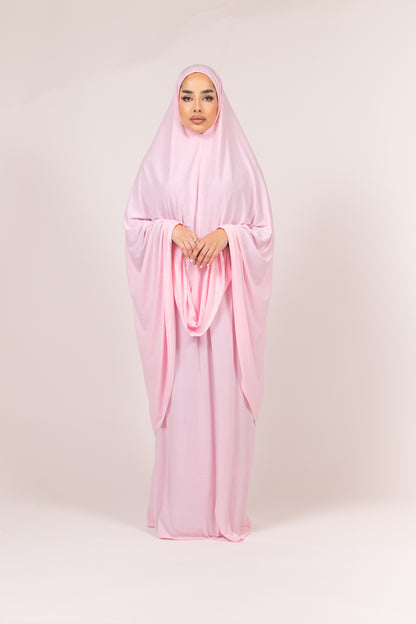 Jersey Khimaar in Pink