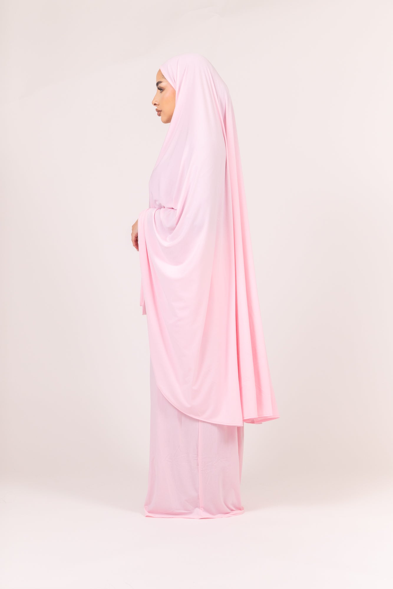 Jersey Khimaar in Pink