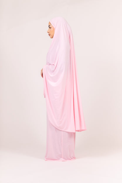 Jersey Khimaar in Pink