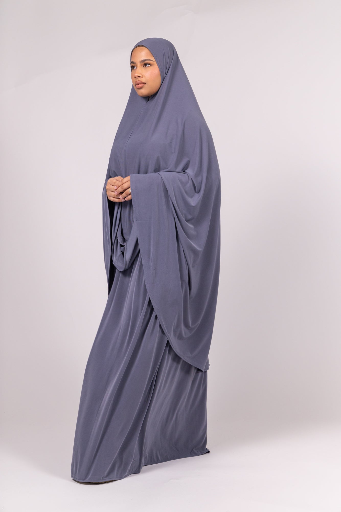 Jersey Khimaar in Blue
